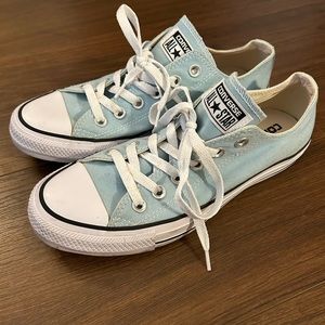 Women’s Baby Blue Converse Sneakers
